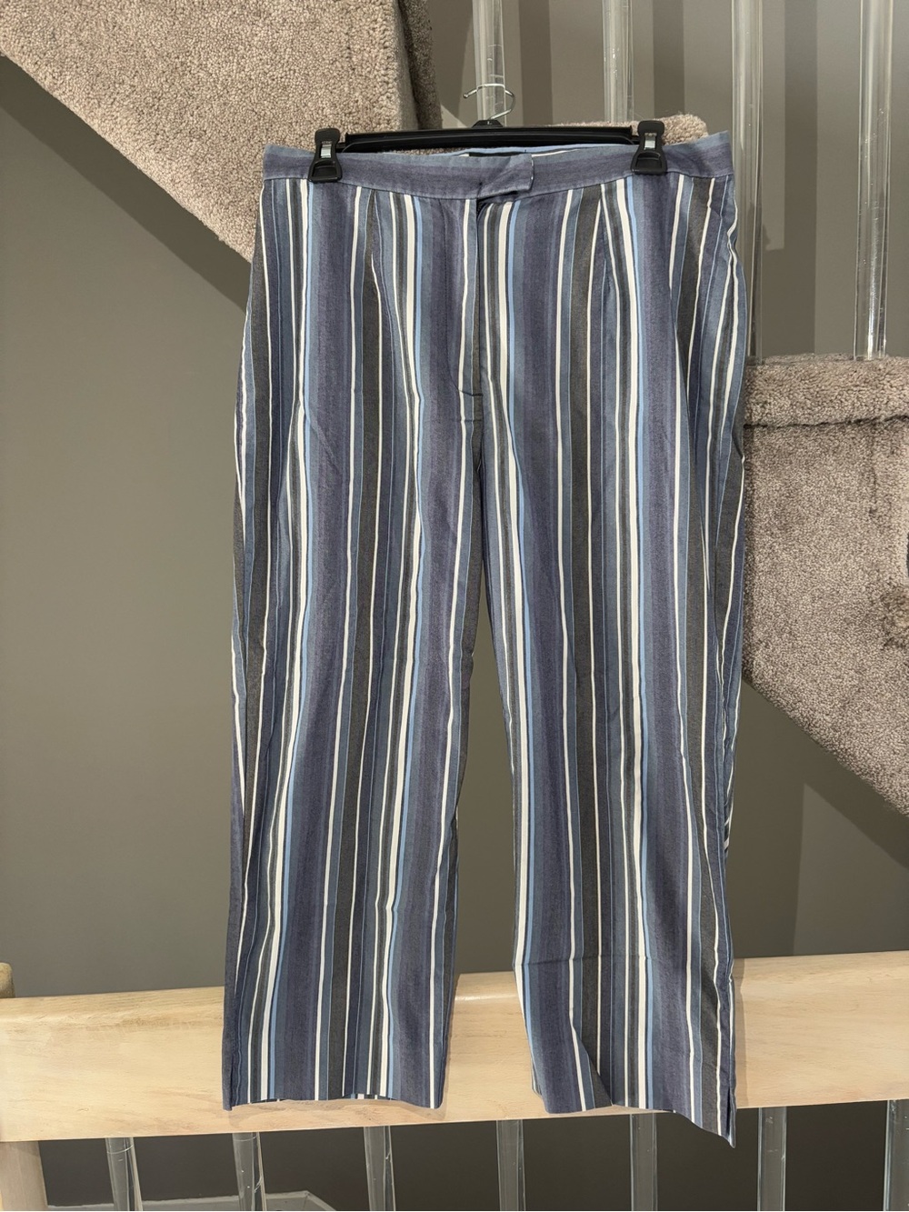 Women’s Navy Multi-Stripe Casual Pants